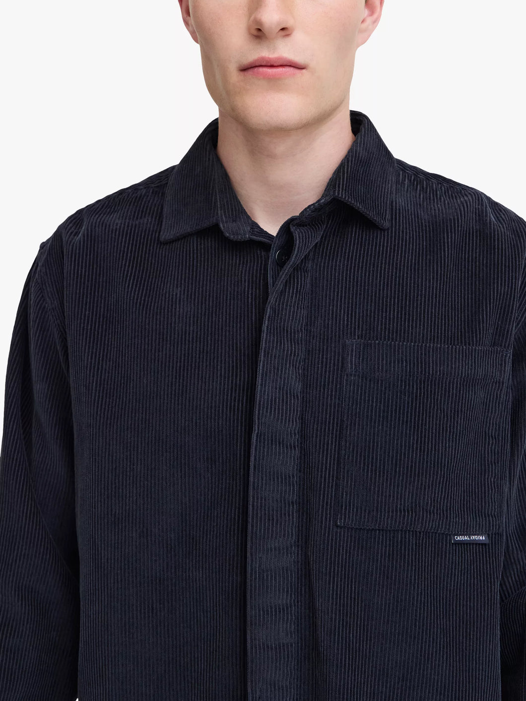 Navy Corduroy Overshirt - Augusto | Casual Friday