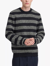 Load image into Gallery viewer, Navy &amp; White Jacquard Jumper - Karl | Casual Friday