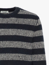 Load image into Gallery viewer, Navy &amp; White Jacquard Jumper - Karl | Casual Friday