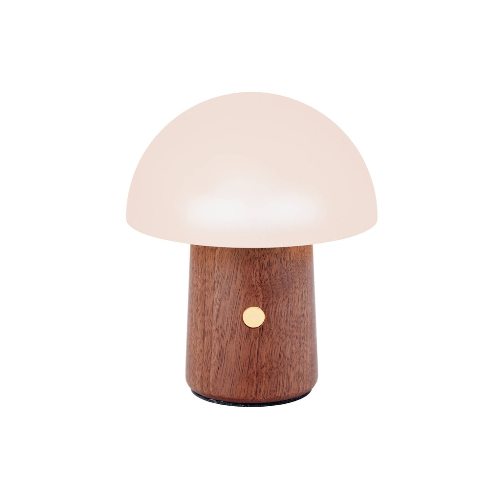 Mini Alice Mushroom Lamp: Walnut / Mini