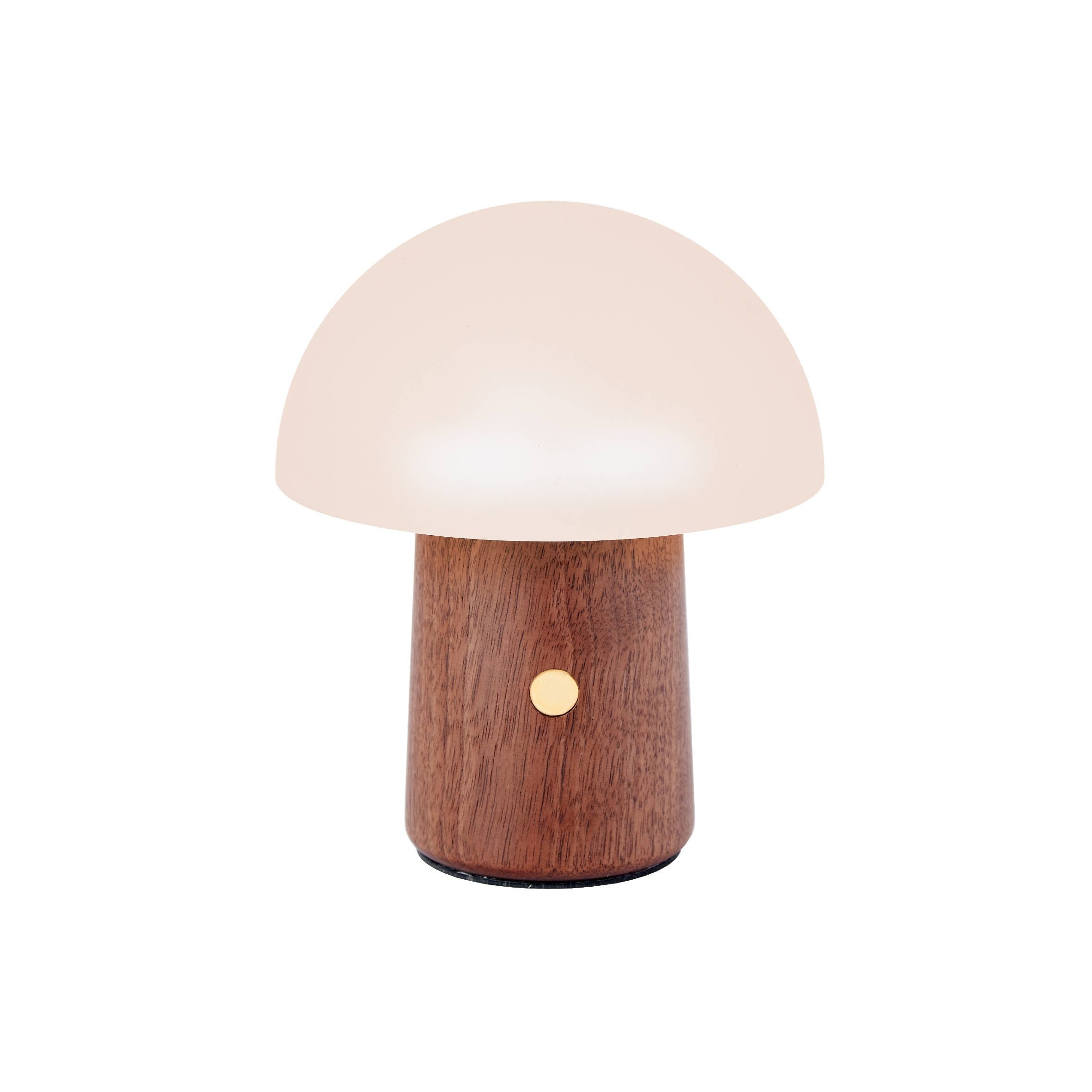 Mini Alice Mushroom Lamp: Walnut / Mini