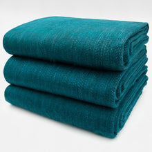 Load image into Gallery viewer, Panzaleo - Double Density Baby Alpaca Wool Throw Blanket / Sofa Cover - Queen 94 x 65 - Deep Teal