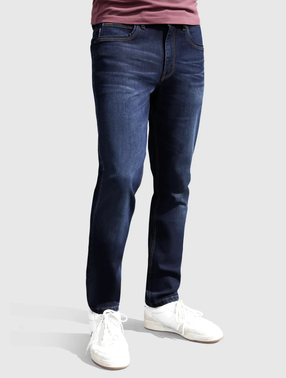 Tapered Fit Low Stretch Spirit Dark Denim Jean | Mish Mash