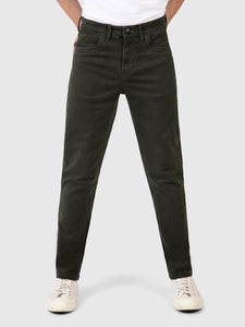 Tapered Khaki Stretch Jeans - Hawker | Mish Mash