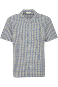 Blue Jacquard Check Shirt - Alvin | Casual Friday