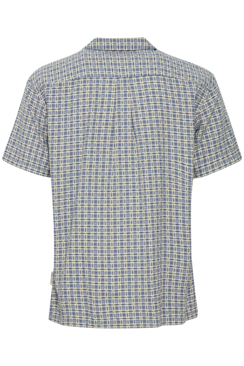 Blue Jacquard Check Shirt - Alvin | Casual Friday