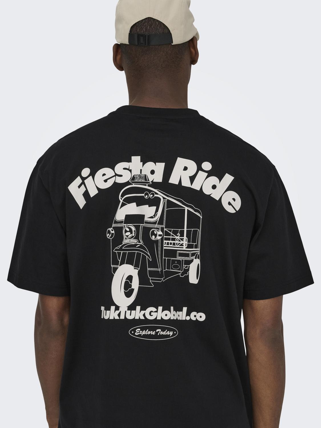 Black Fiesta Truck Cotton Fred T-shirt | Only & Sons