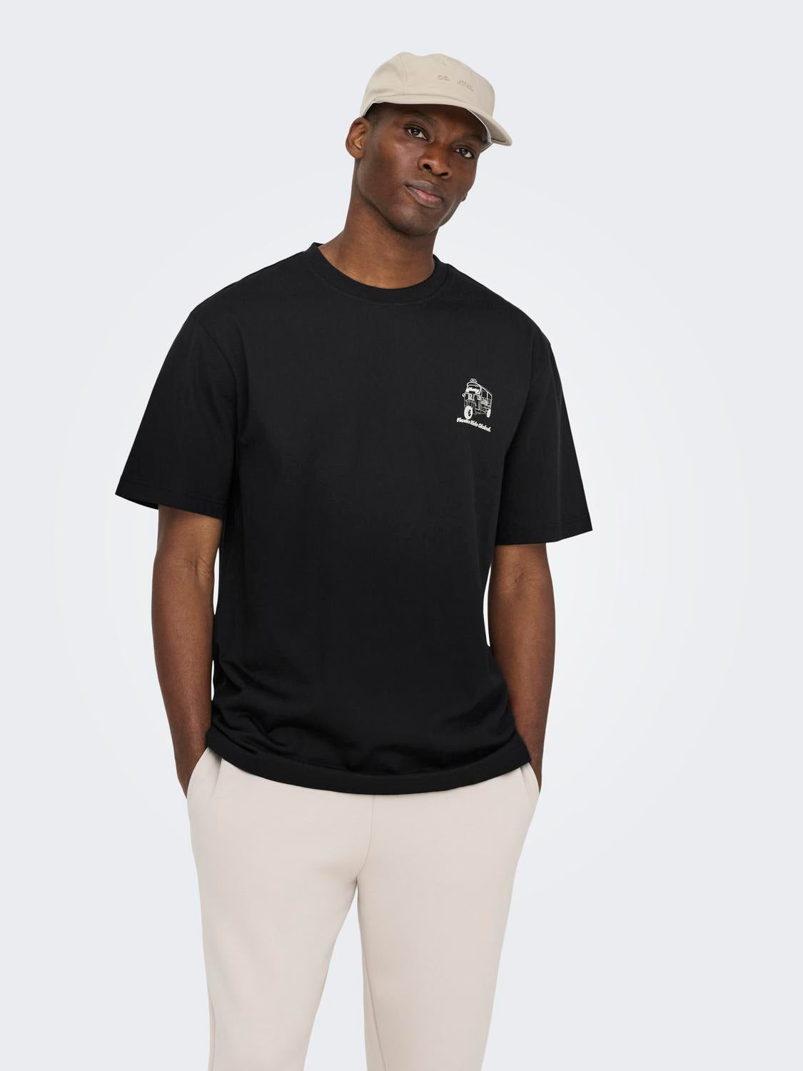 Black Fiesta Truck Cotton Fred T-shirt | Only & Sons