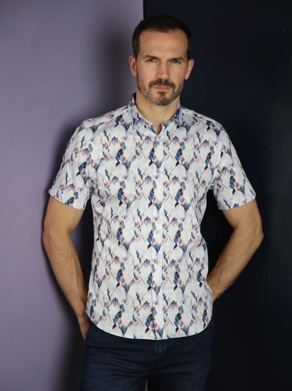 Abstract Hunter Short Sleeve Shirt | Mish Mash