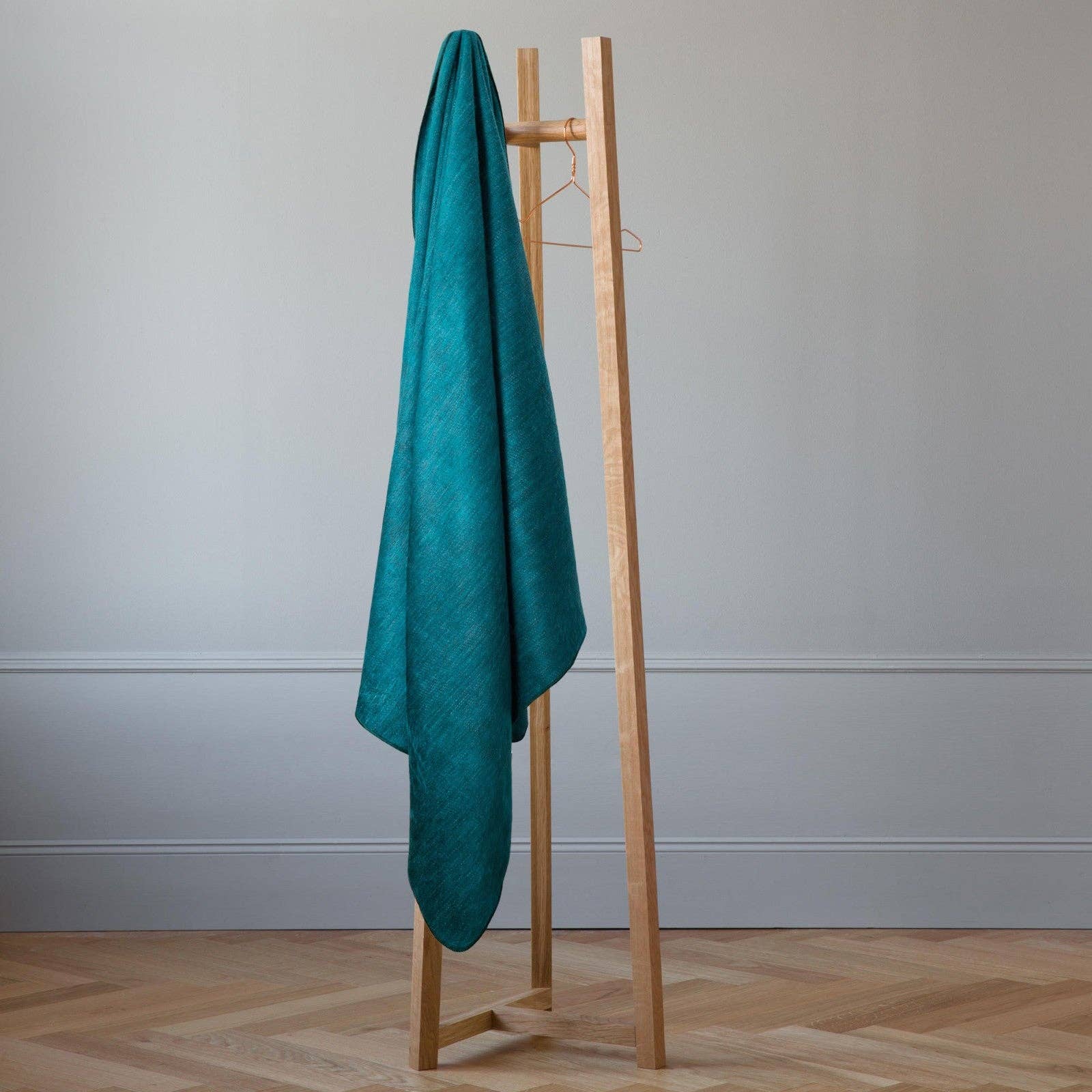 Panzaleo - Double Density Baby Alpaca Wool Throw Blanket / Sofa Cover - Queen 94 x 65 - Deep Teal