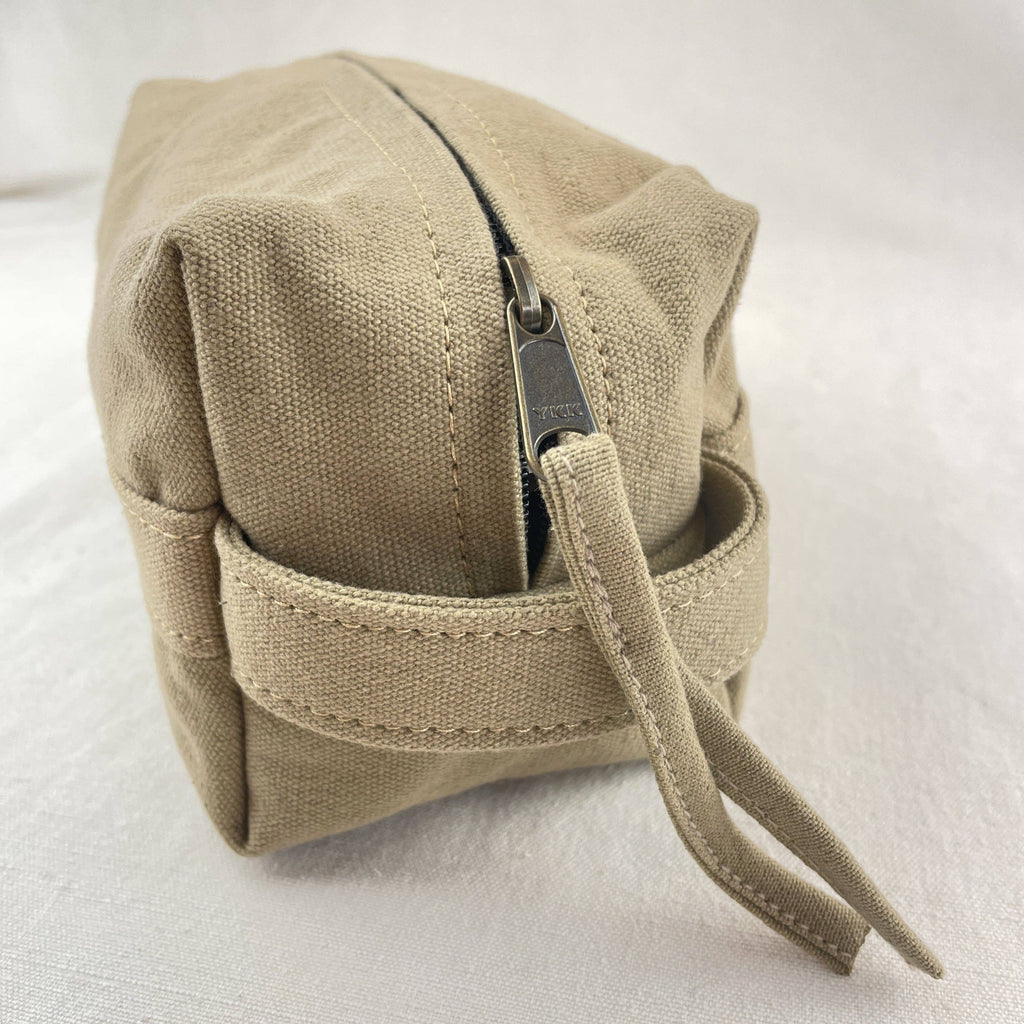 MITUL Unisex Canvas Washbag Shaving Pouch: Chilli Brown