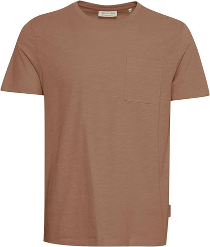 Beaver Fur Brown T-Shirt - Thor Slub Yarn | Casual Friday