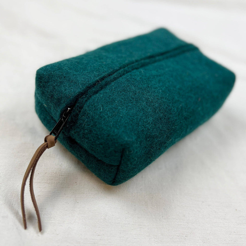 BIDYUT Boxy Felt Pouch Desk Tidy: Rust Orange