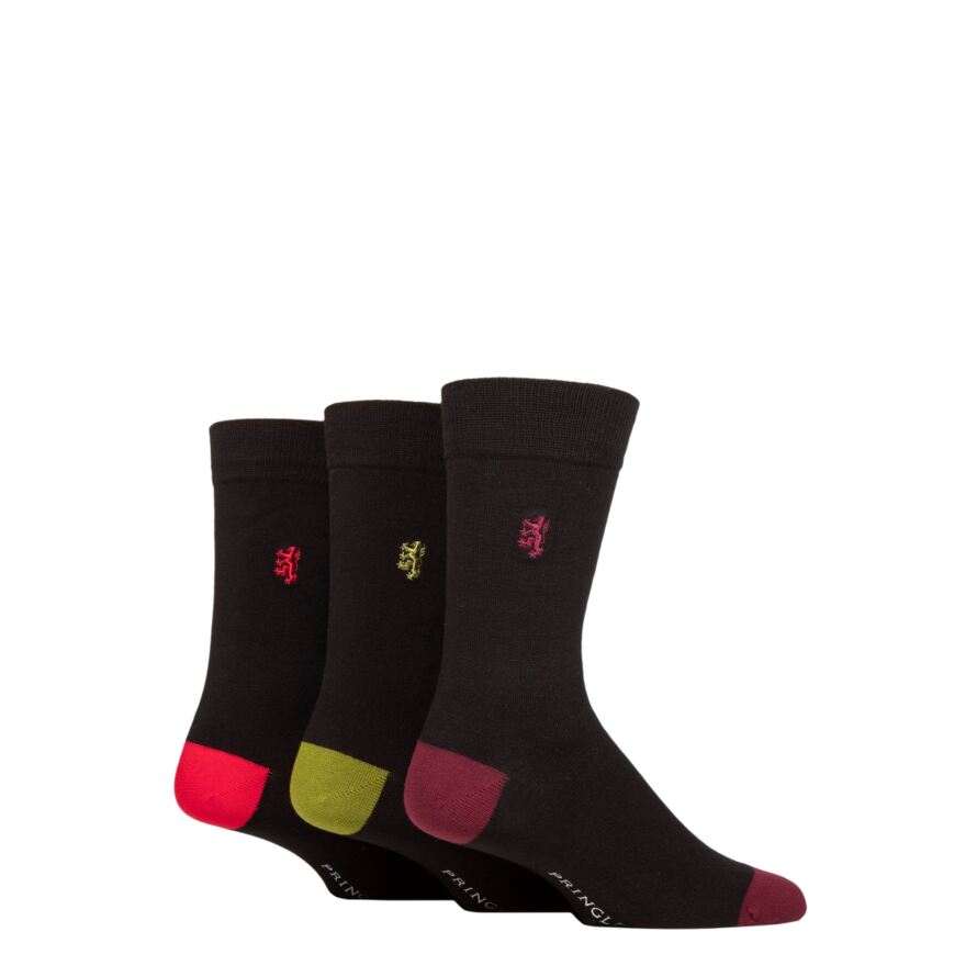 Red & Green Black Socks 3-Pack | Pringle