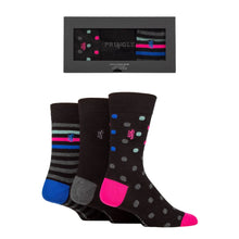 Load image into Gallery viewer, Stripes &amp; Spots 3-Pack Socks Gift Box | Pringle