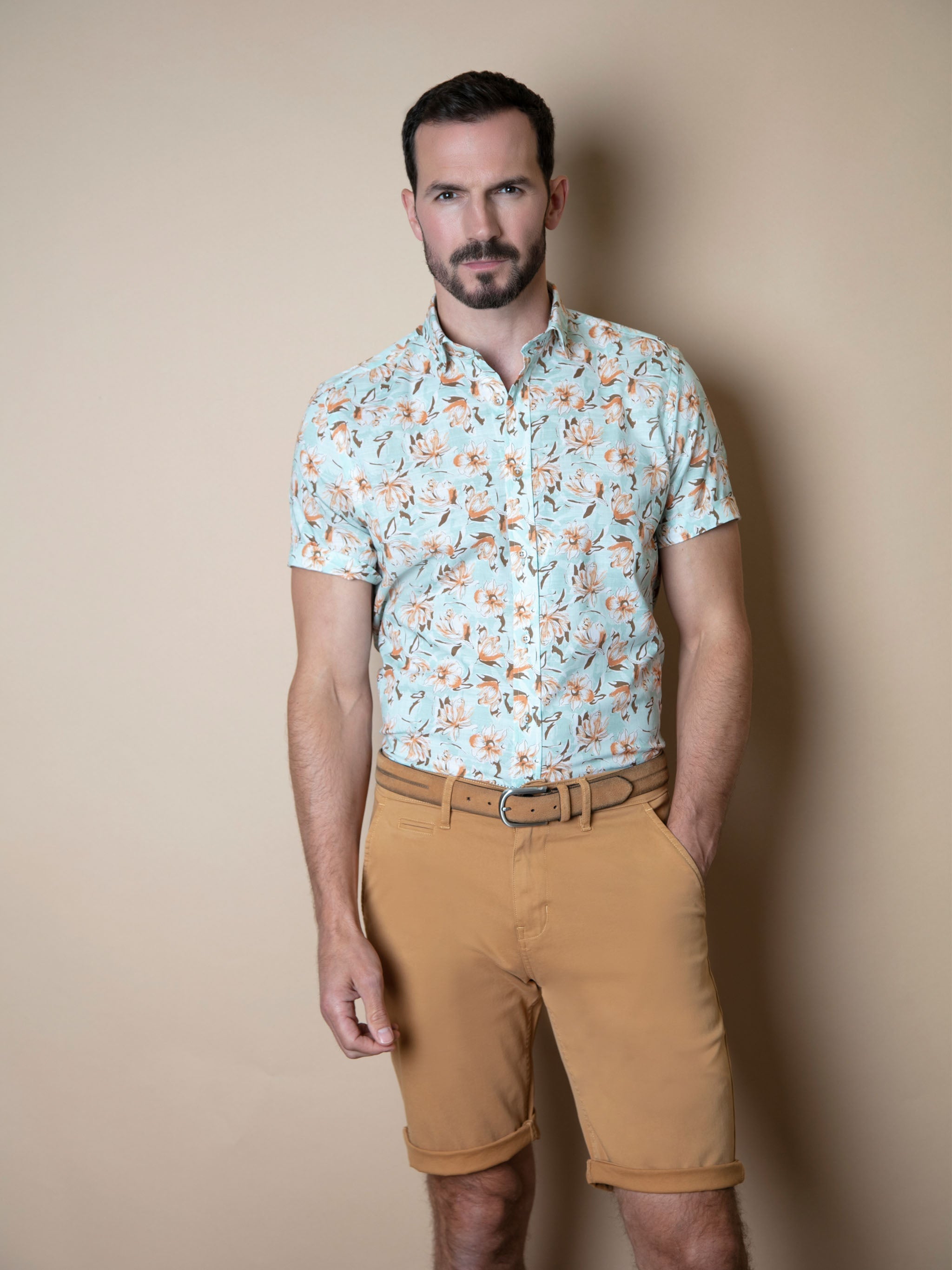 Mint Floral Cotton Shirt - Adda | Mish Mash
