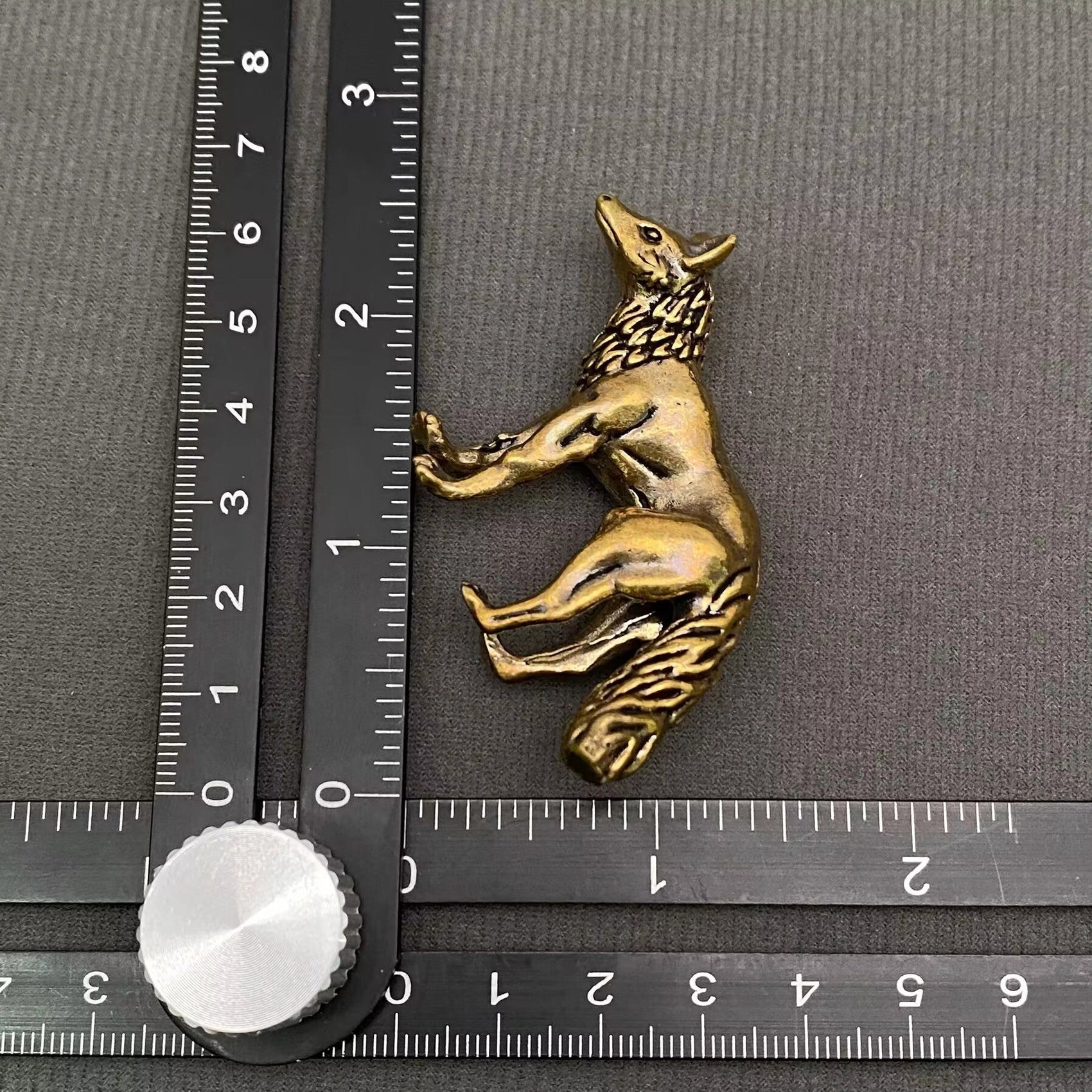 Brass Fox Desktop Ornament