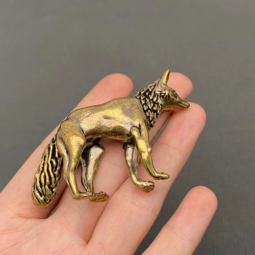 Brass Fox Desktop Ornament