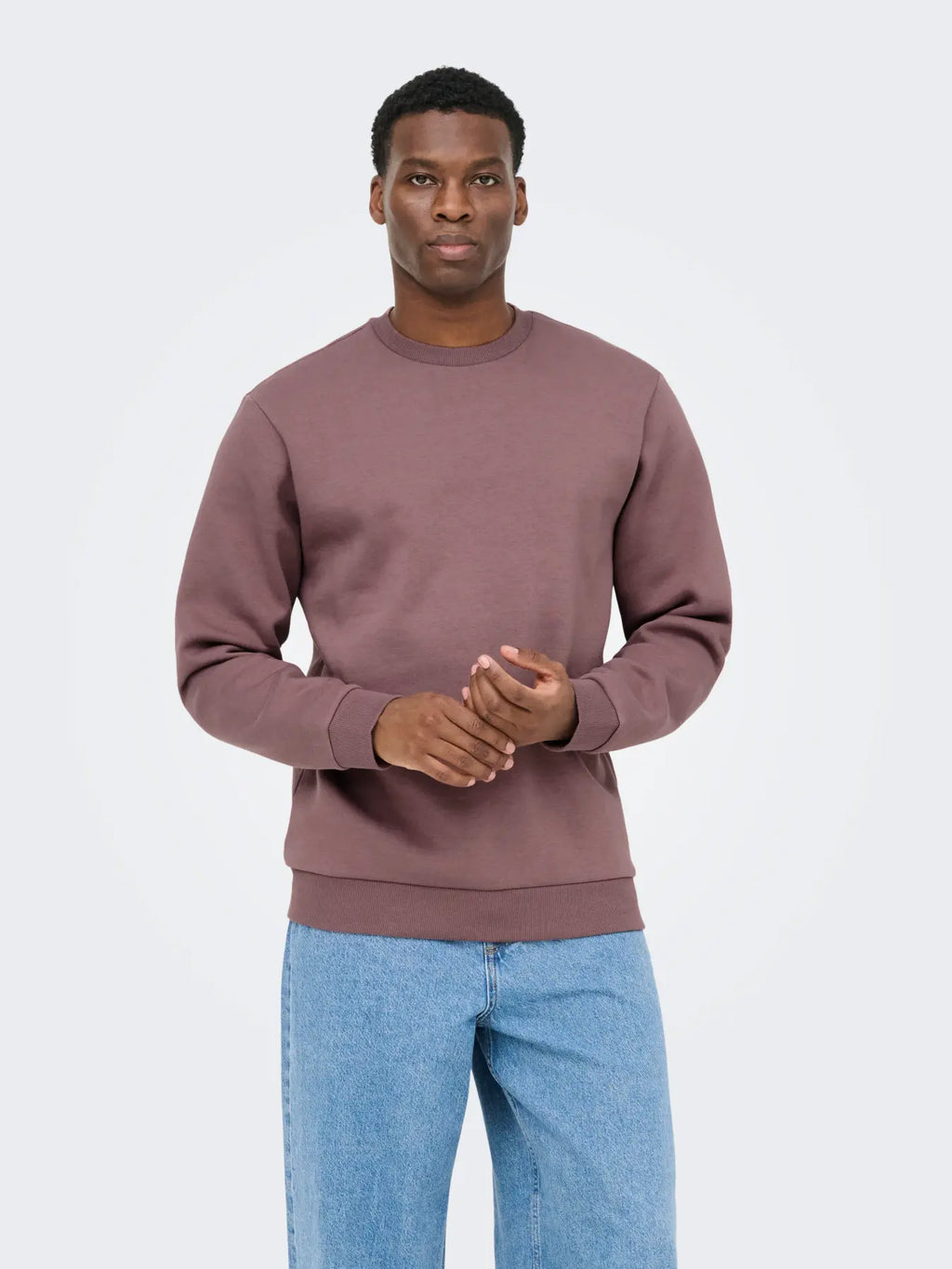 Mauve Crew Neck Sweatshirt