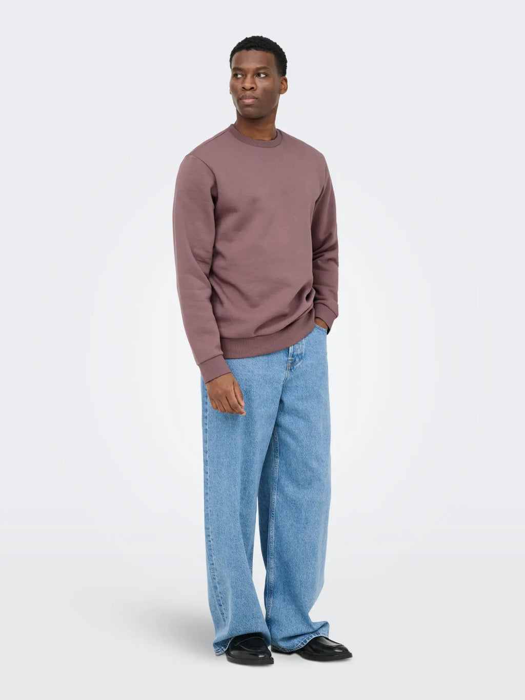 Mauve Crew Neck Sweatshirt