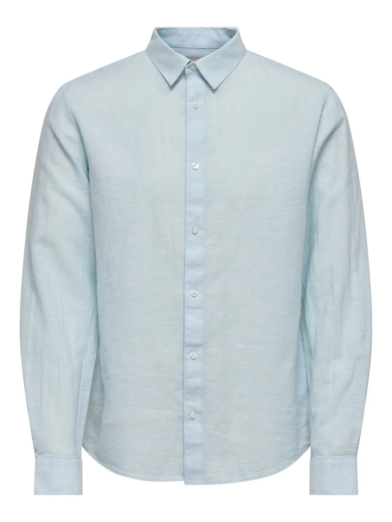 Cashmere Blue Linen & Cotton Shirt Caiden | Only & Sons