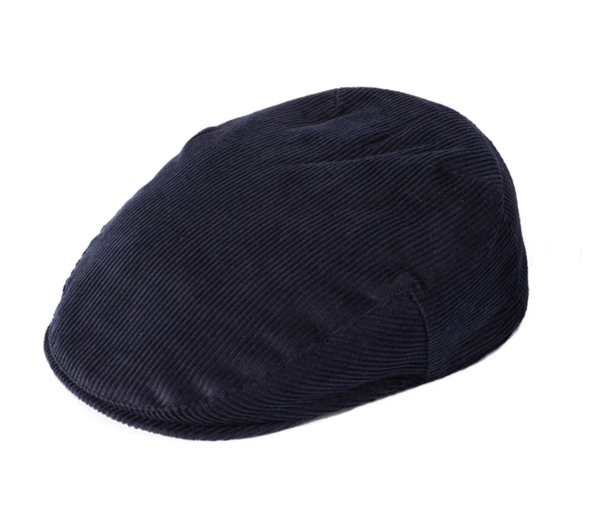 Navy Cotton Corduroy Flat Cap - Failsworth