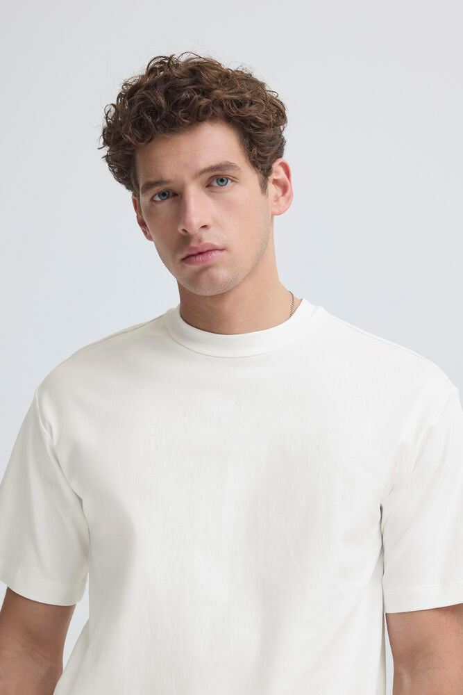 Soft Cotton Tee White Ekberg - Casual Friday