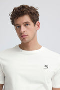 Croissant White Printed T-Shirt - Elian | Casual Friday