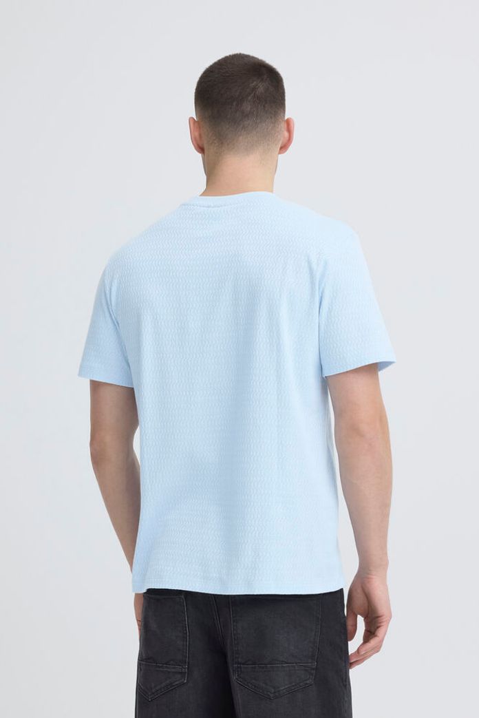 Eswin Textured T-Shirt – Blue Frost