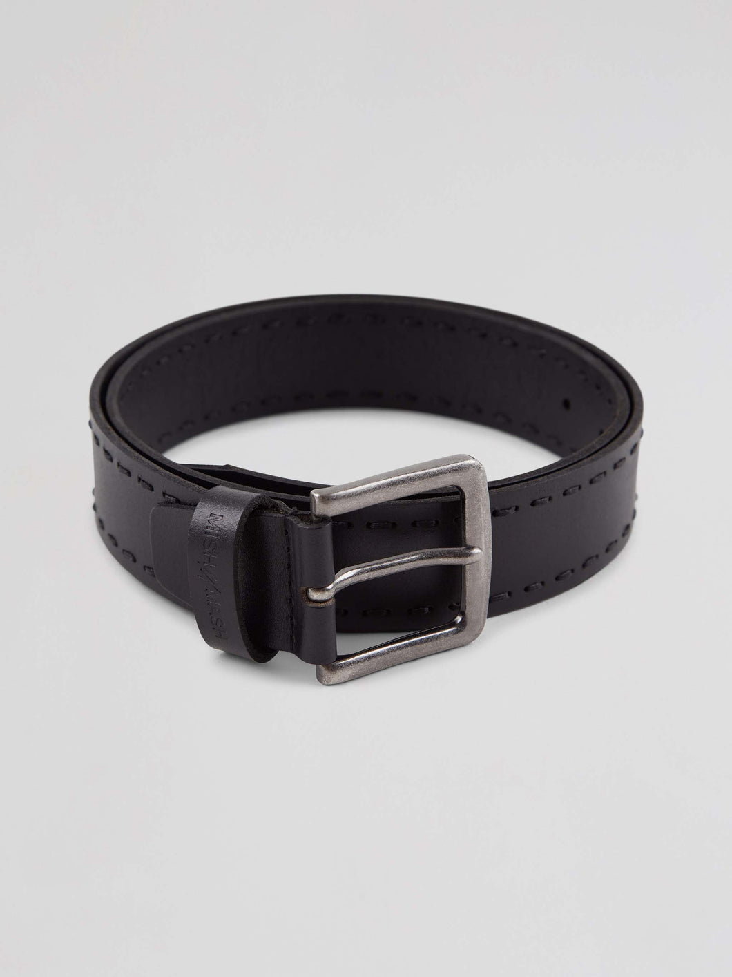 Black Leather Belt - Fixed | Mish Mash