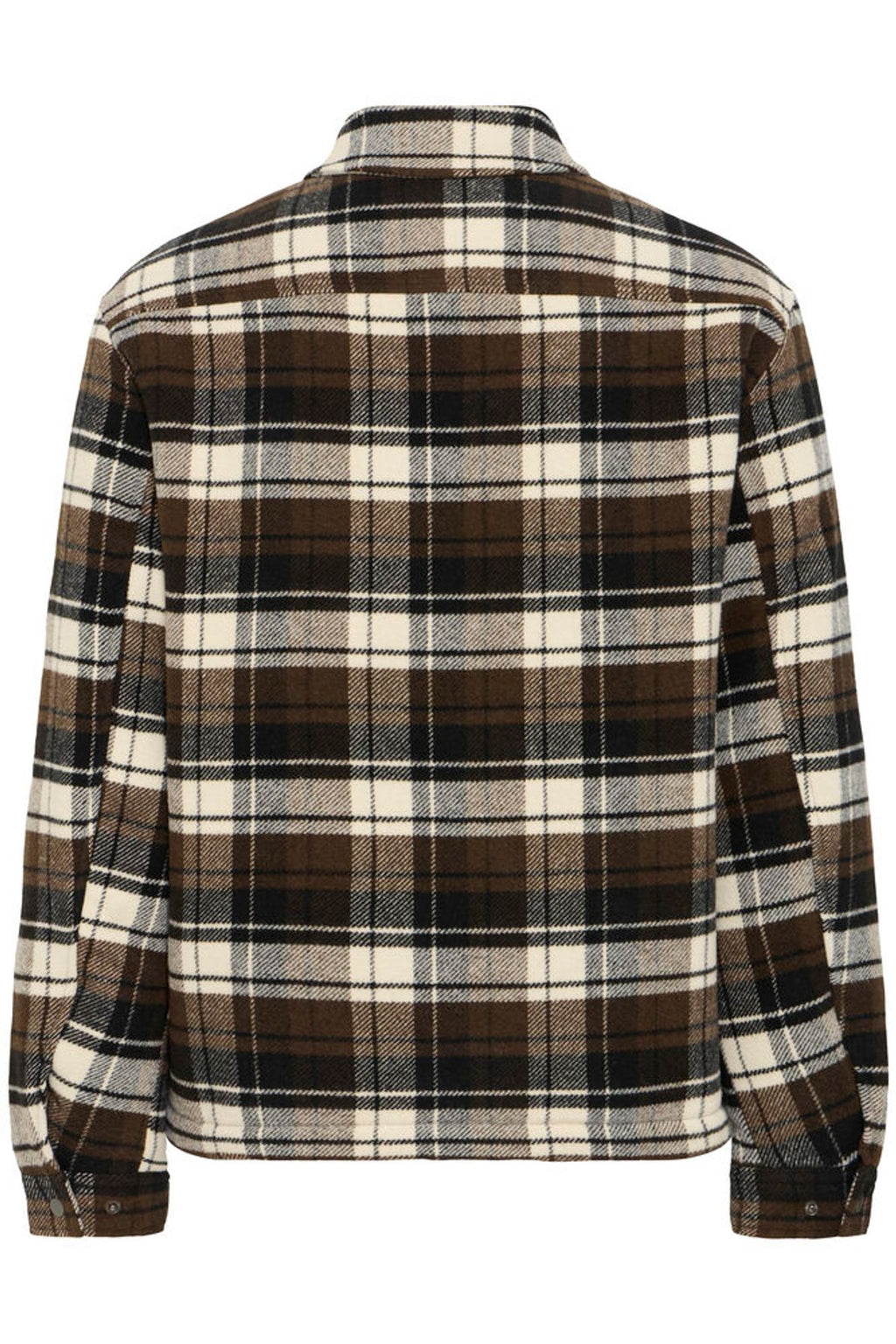 Brushed Plaid Birg Lined Shacket - Flint | Blend
