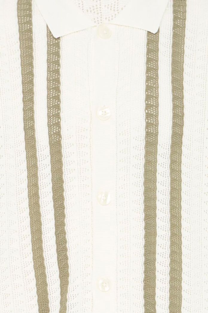 Casual Friday Holla Knit Polo - Marshmallow