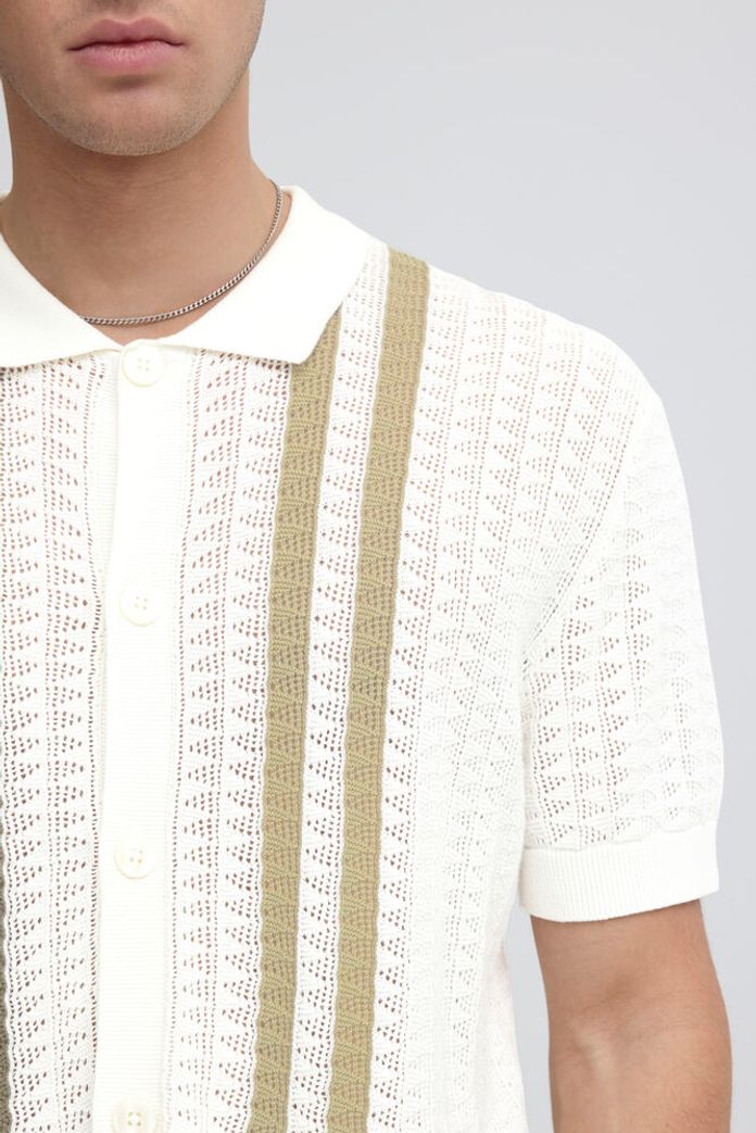 Casual Friday Holla Knit Polo - Marshmallow