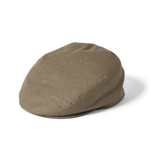 Khaki Linen Flat Cap | Failsworth