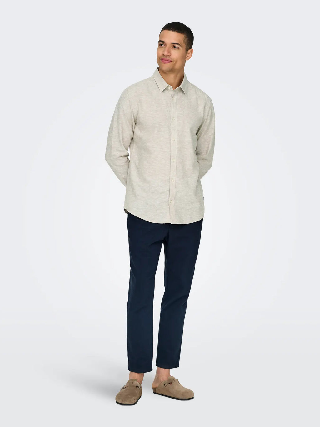Chinchilla Linen & Cotton Shirt Caiden | Only & Sons