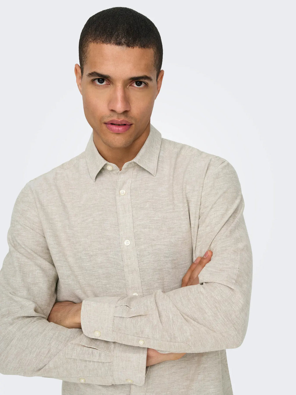 Chinchilla Linen & Cotton Shirt Caiden | Only & Sons