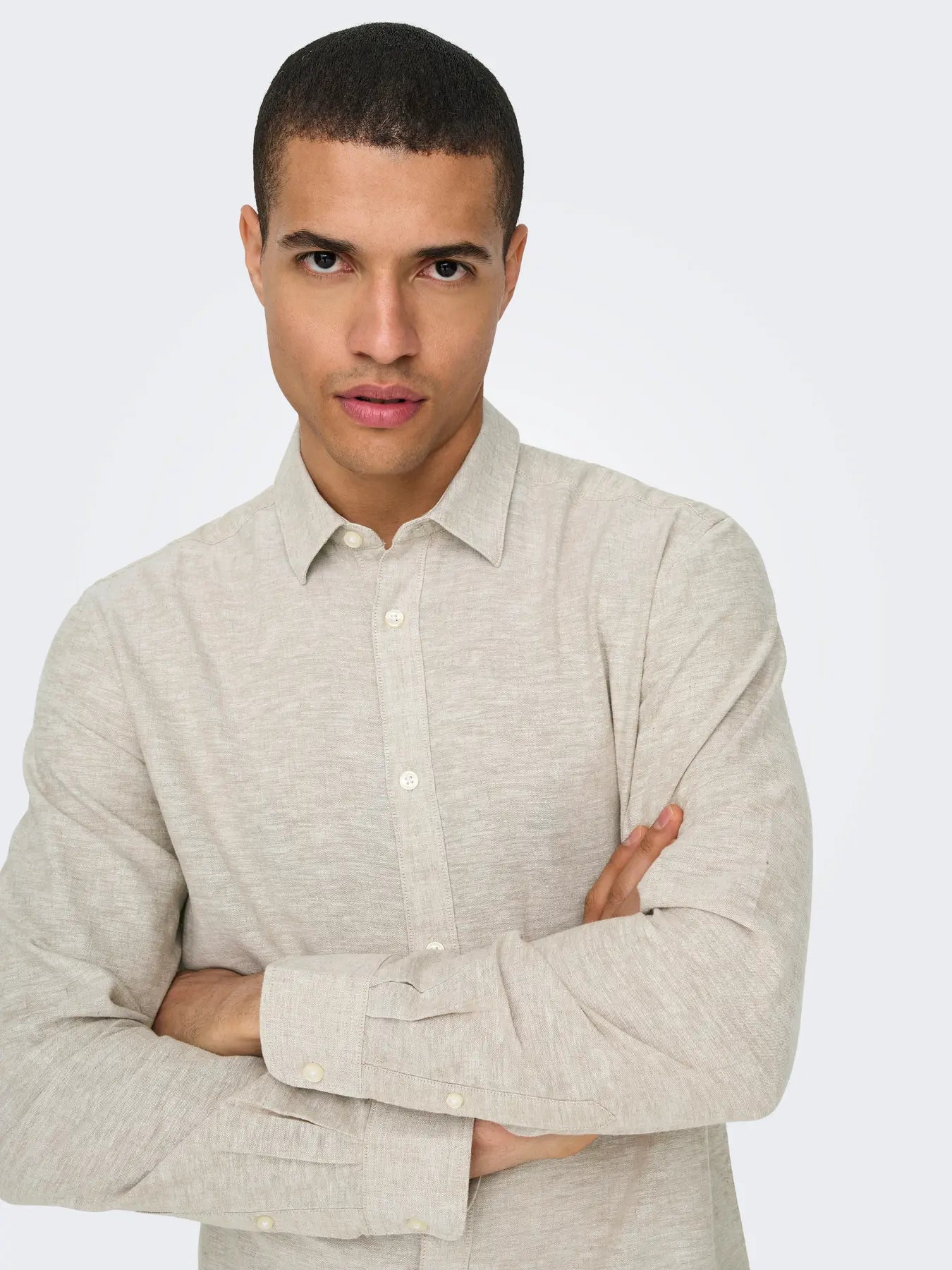 Chinchilla Linen & Cotton Shirt Caiden | Only & Sons