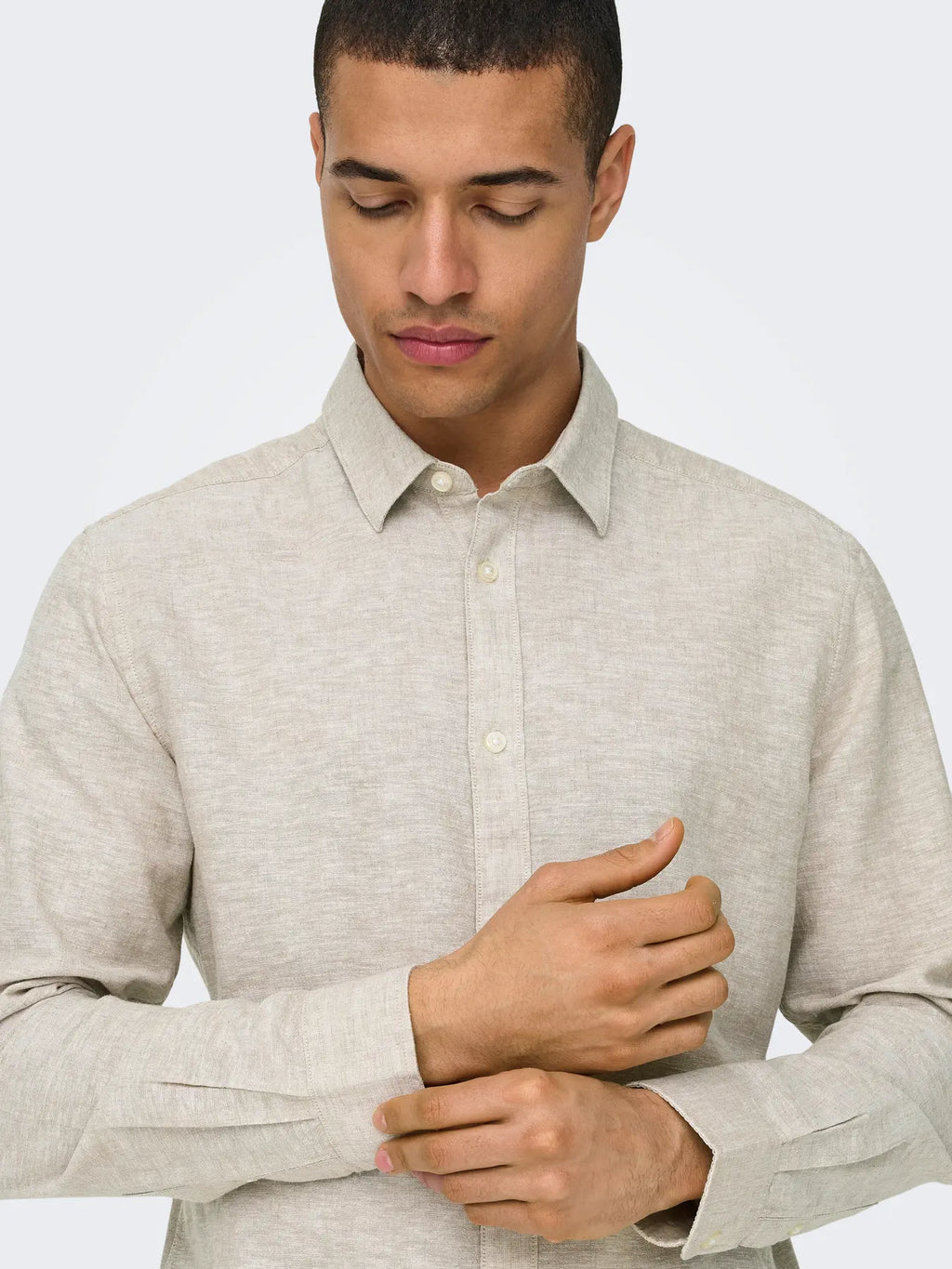 Chinchilla Linen & Cotton Shirt Caiden | Only & Sons