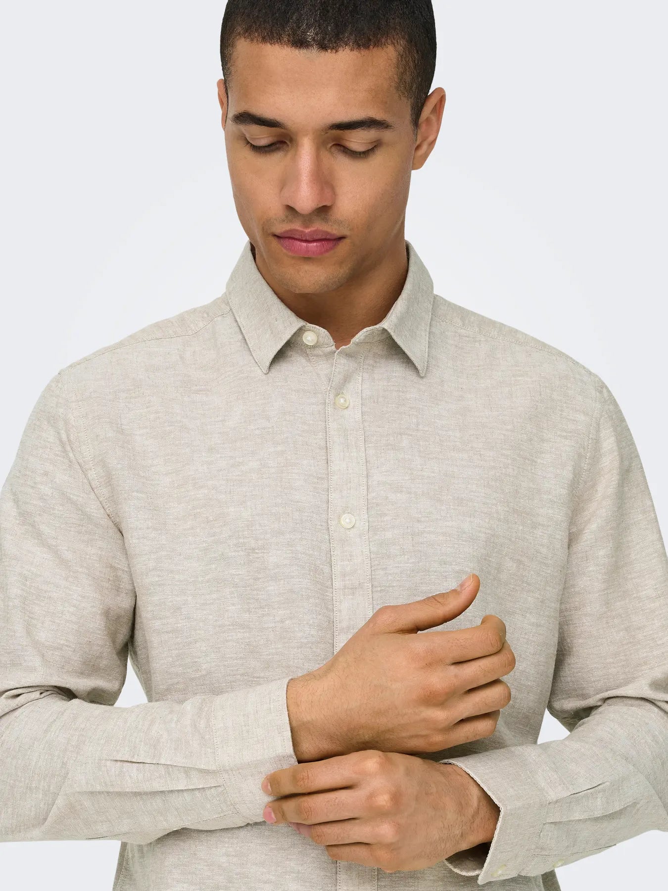 Chinchilla Linen & Cotton Shirt Caiden | Only & Sons