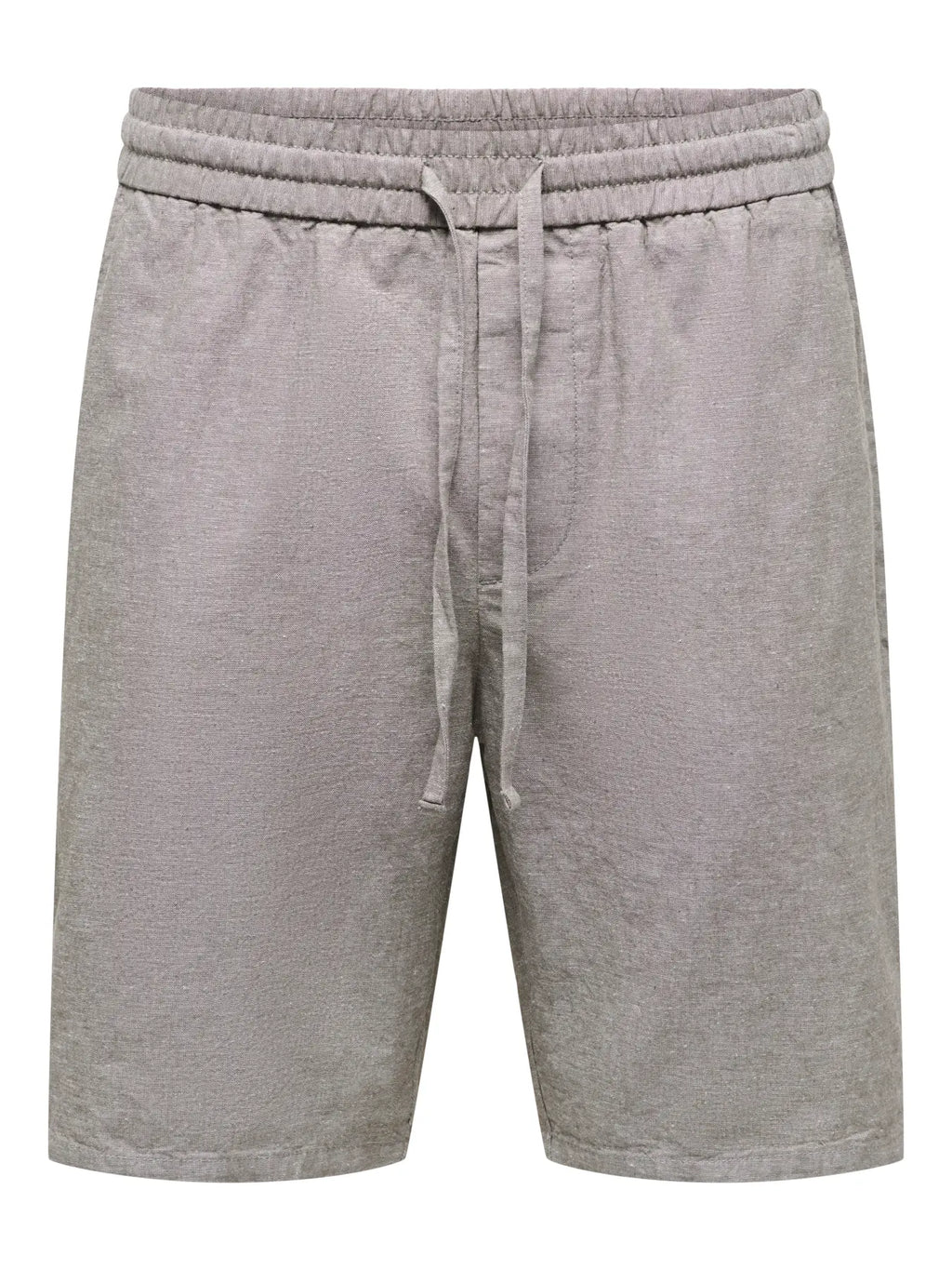 Linus Tan Linen & Cotton Shorts - Bungee Cord | Only & Sons