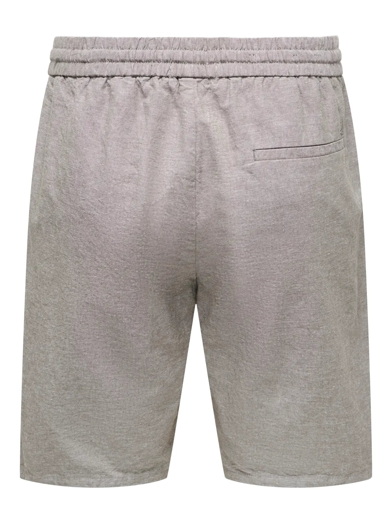 Linus Tan Linen & Cotton Shorts - Bungee Cord | Only & Sons