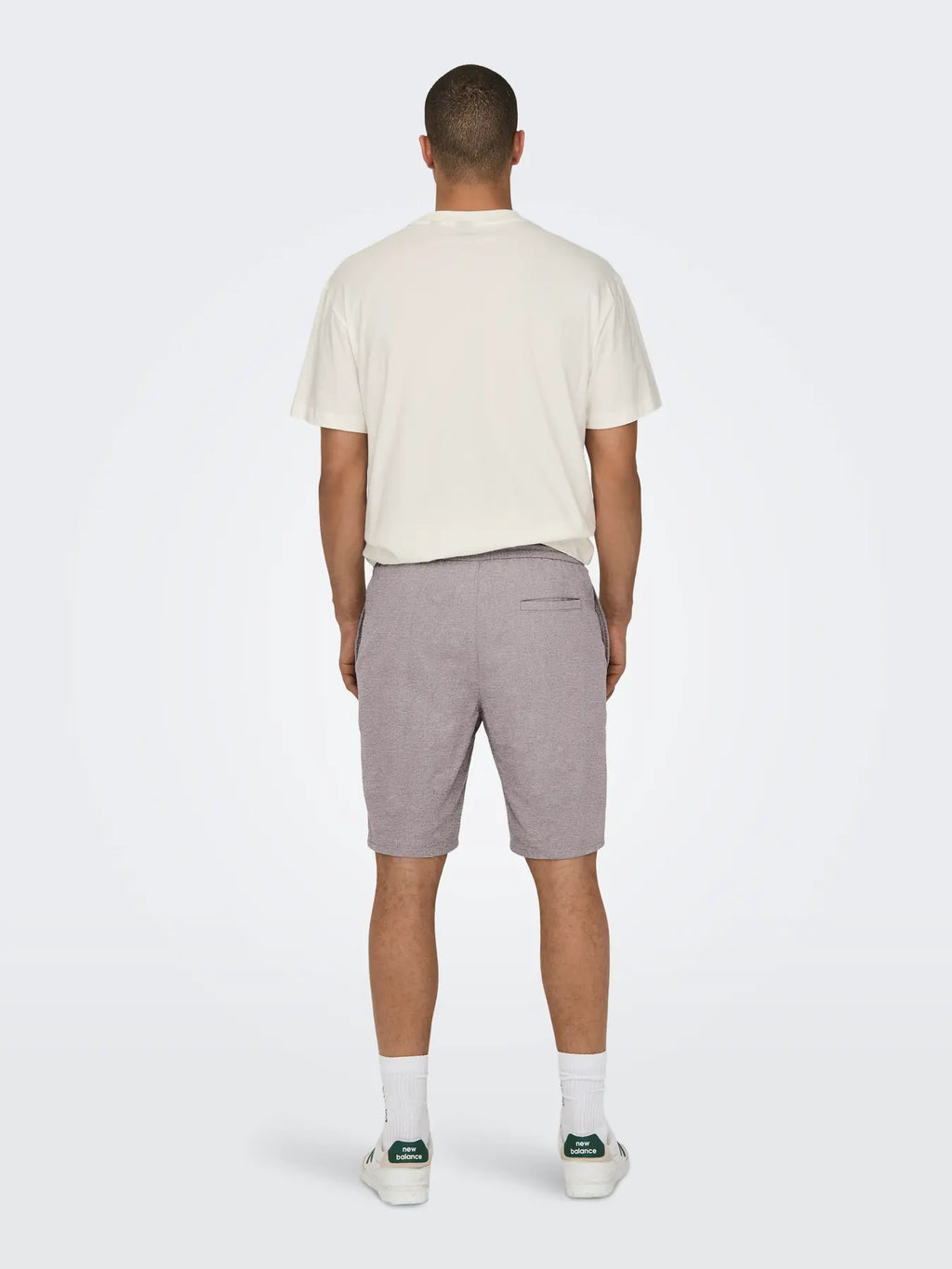 Linus Tan Linen & Cotton Shorts - Bungee Cord | Only & Sons