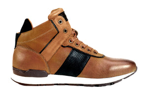 Tan Leather Boots - Lorenzo | Front