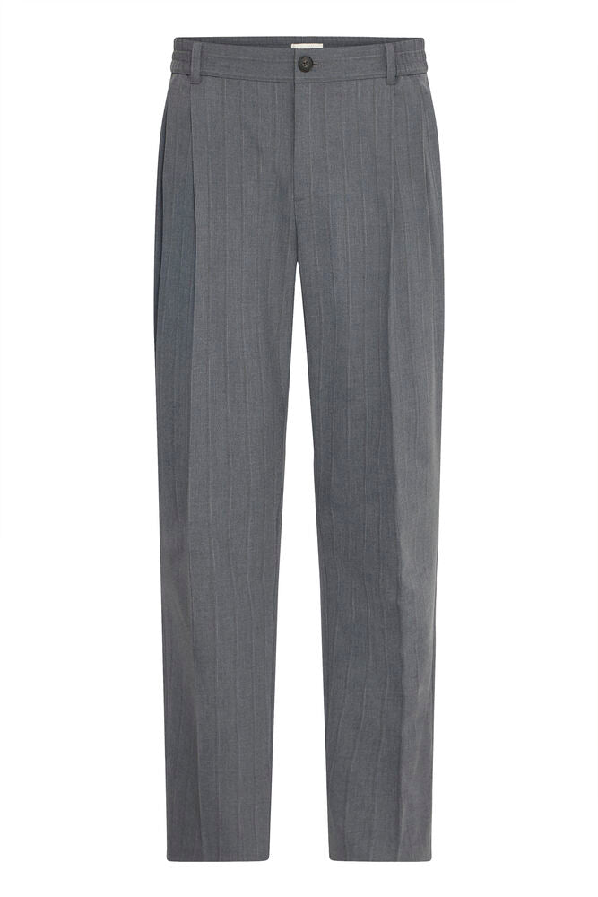 Grey Striped Tapered Pants Marc - Casual Friday