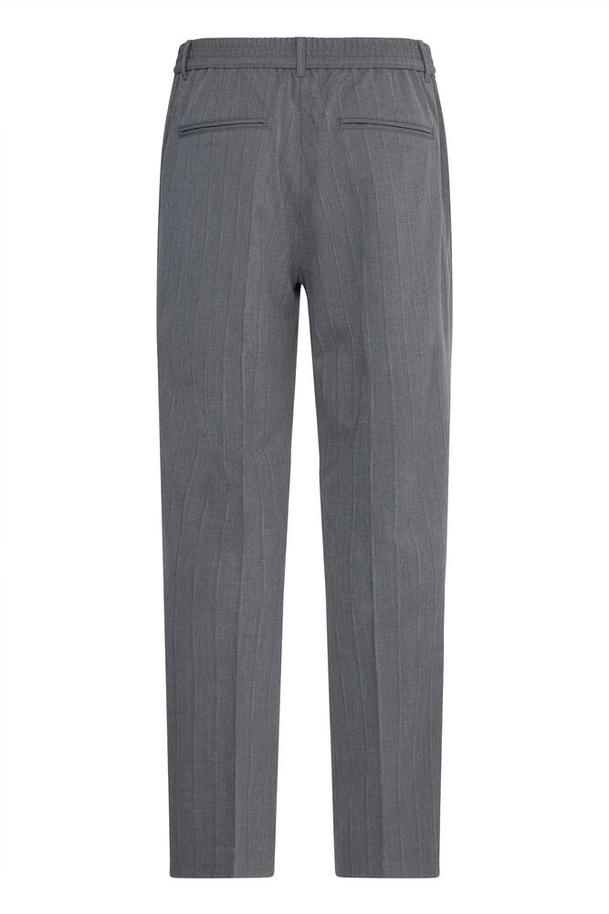Grey Striped Tapered Pants Marc - Casual Friday