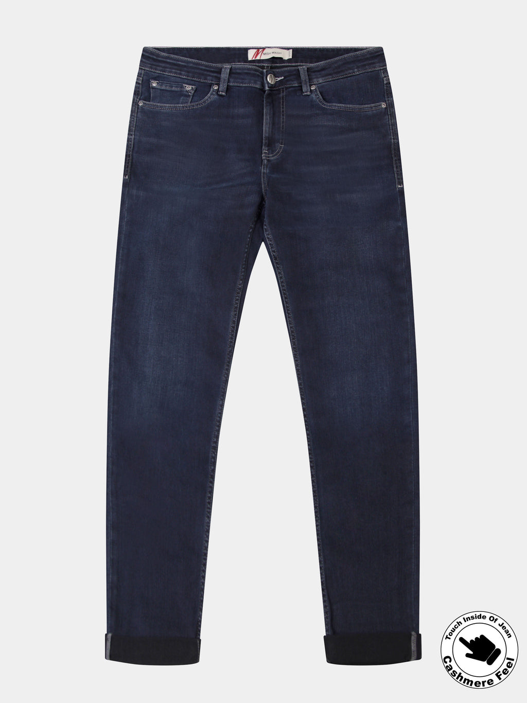 Blue Black Stretch Jeans - Mirage 1984 | Mish Mash