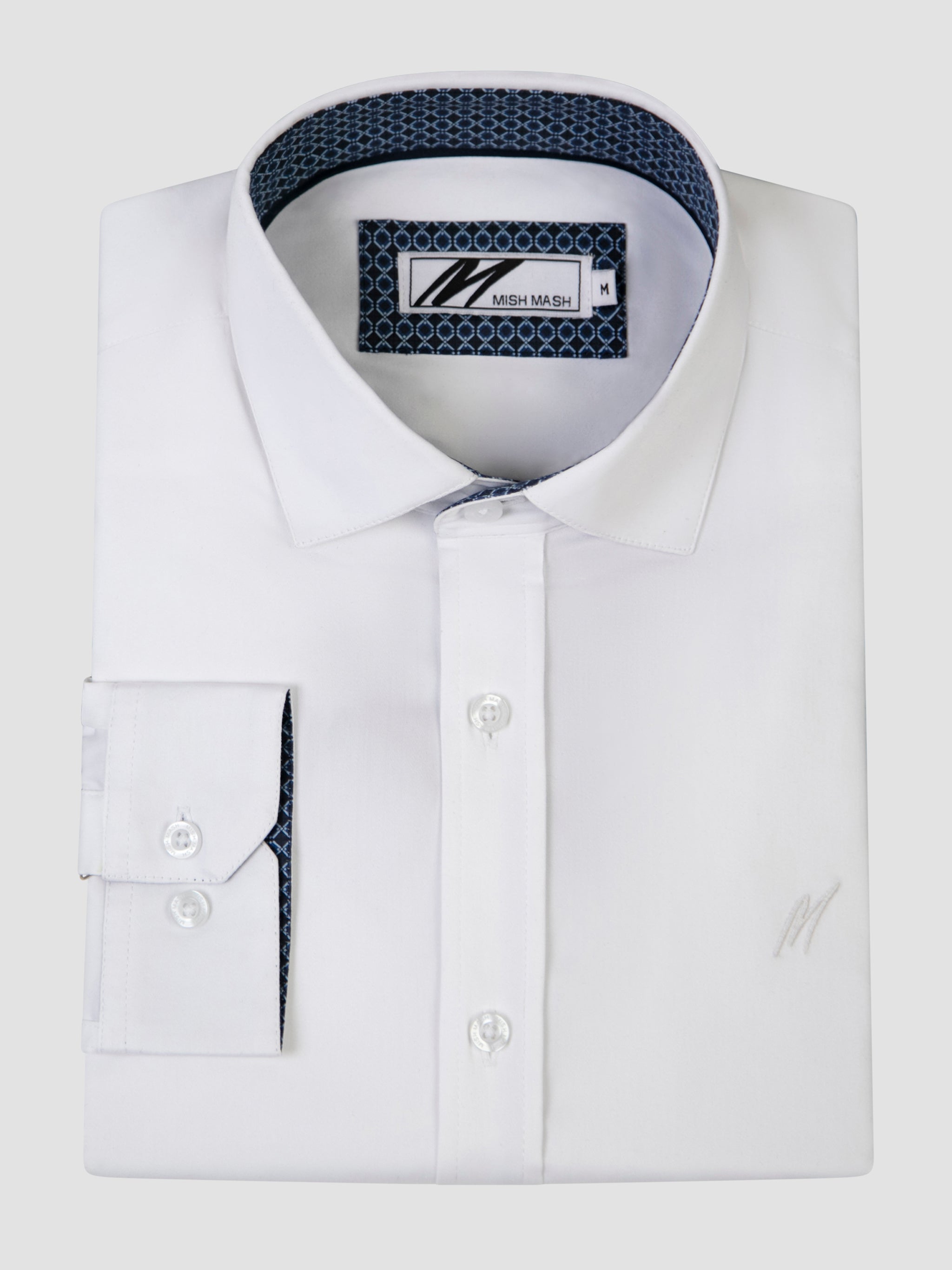 White Shirt L/S - Rosewood | Mish Mash