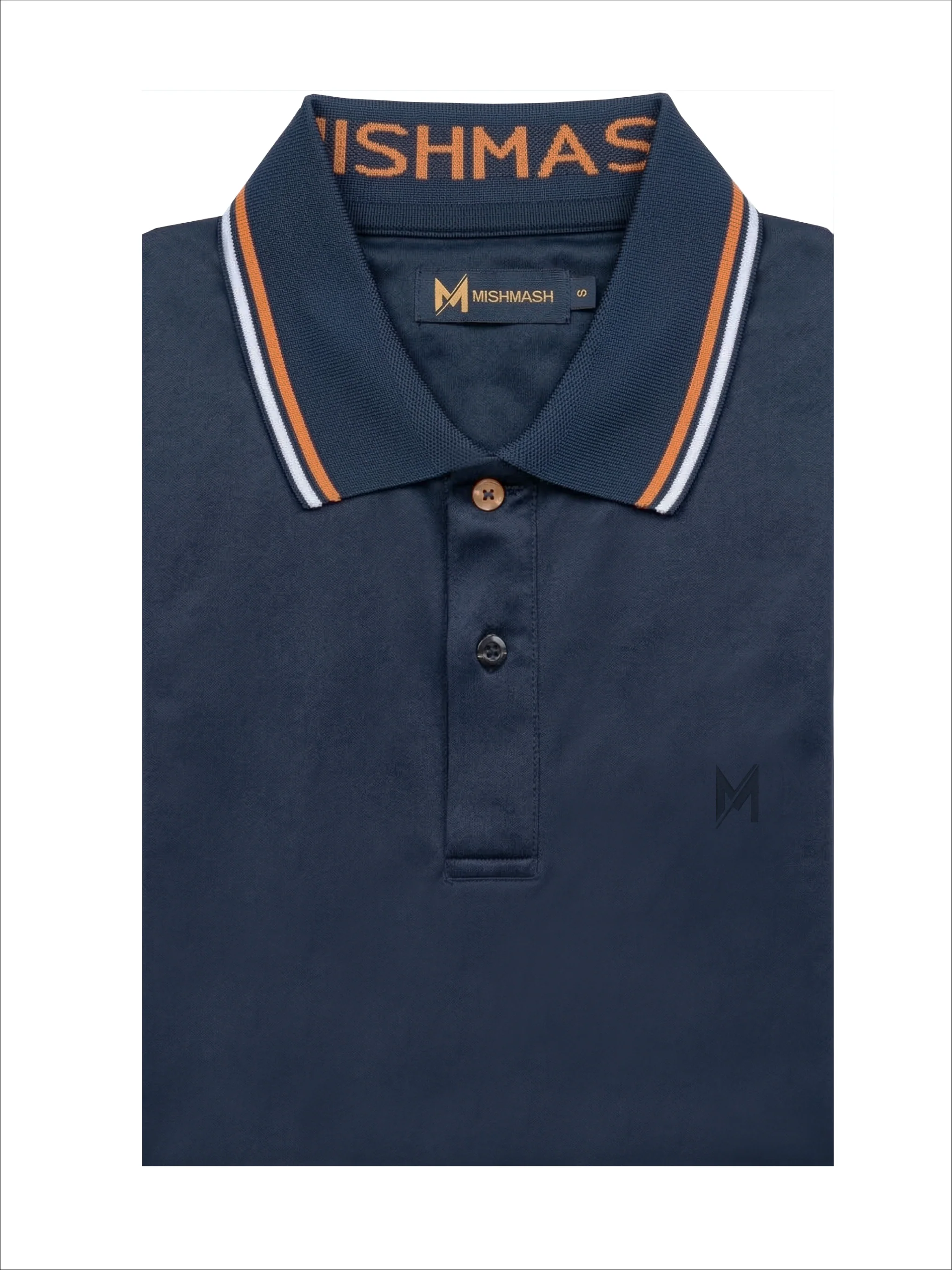 Navy Cotton Polo Shirt Sportivo | Mish Mash