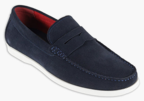 Navy Loafers - Doug | Front