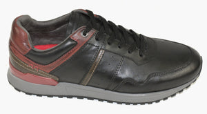 Black & Red Trainers - Brescia | Front